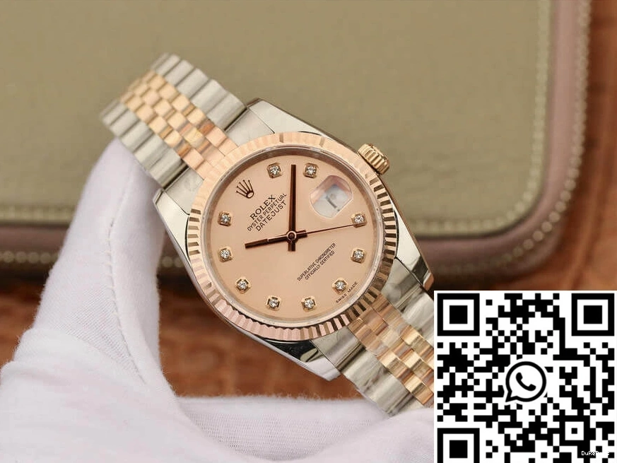 Pink Dial Factory 116231 Rolex Diamond-set Datejust 36MM GM 0509